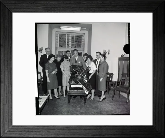 Framed Print : Senator Prescott Bush With His Staff Framed Print : Senator Prescott Bush With His Staff