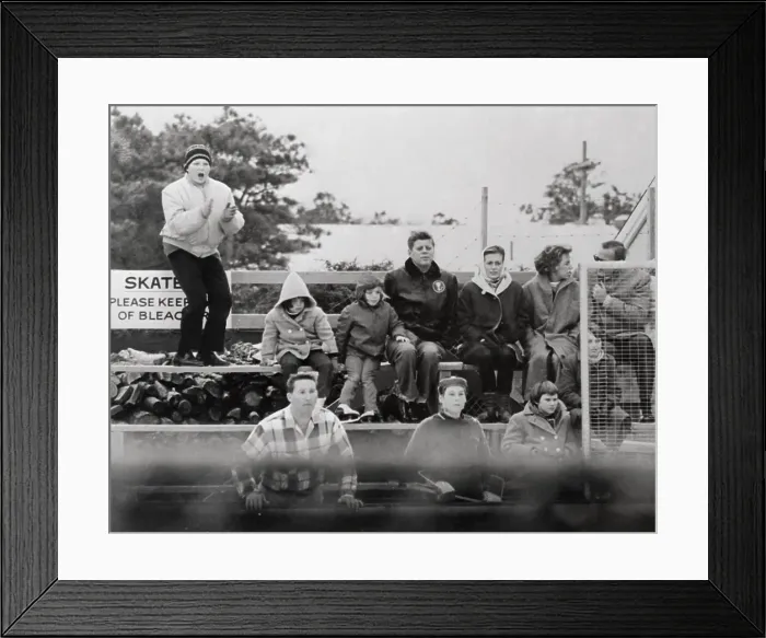 Framed Print : Kennedy Family During Family Game Play Framed Print : Kennedy Family During Family Game Play