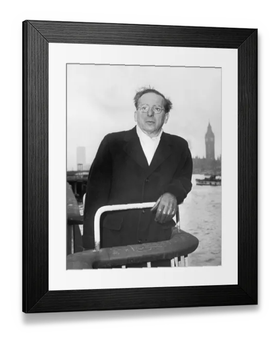 Framed Print : Franz Waxman, Director of the Los Angeles International Music Festival Framed Print : Franz Waxman, Director of the Los Angeles International Music Festival