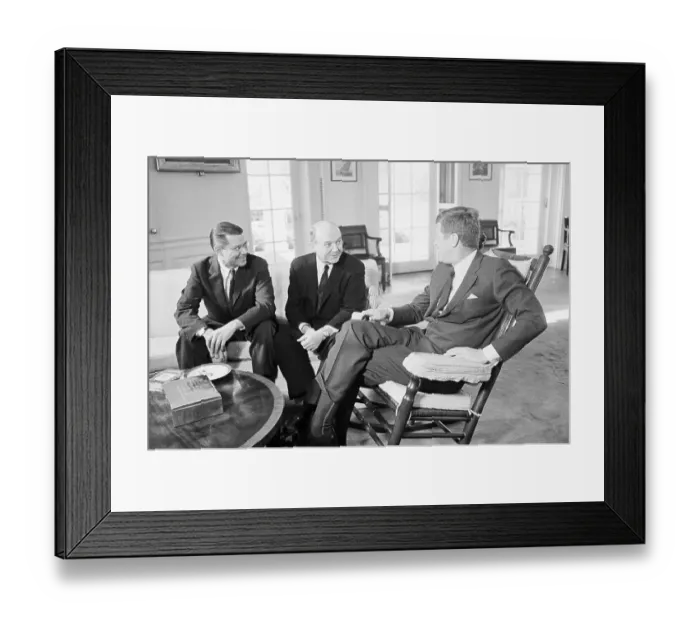 Framed Print : President Kennedy in Meeting with Advisers Framed Print : President Kennedy in Meeting with Advisers