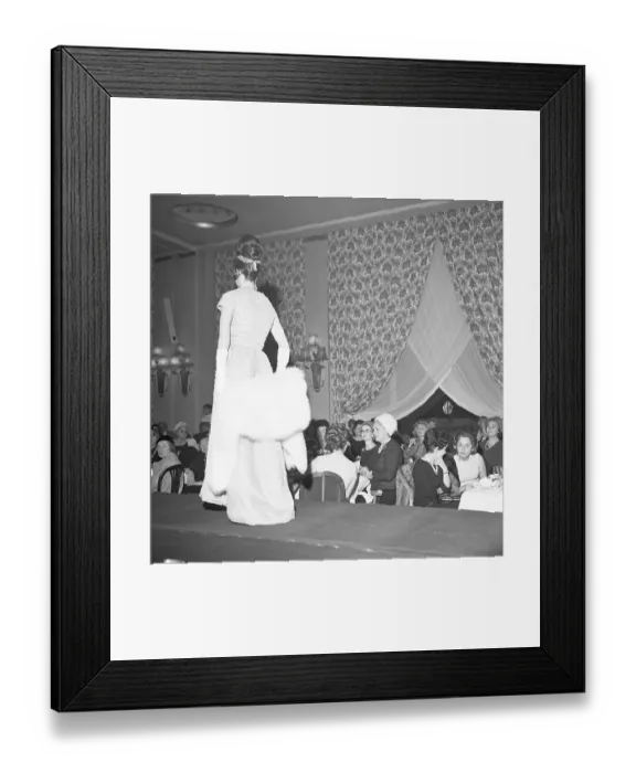 Framed Print : Grace Kelly and Begum Khan Admiring Fashion Show Framed Print : Grace Kelly and Begum Khan Admiring Fashion Show