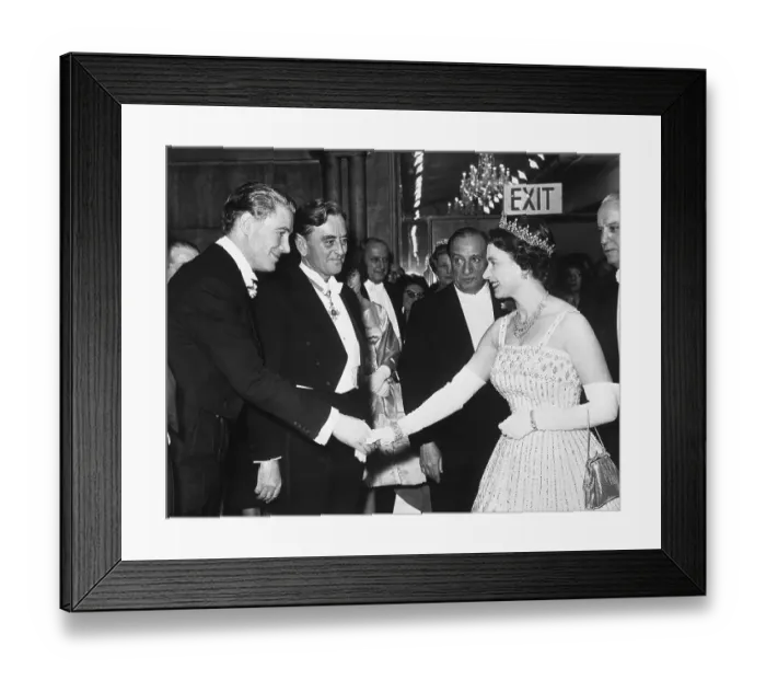 Framed Print : Peter O'Toole Meets the Queen Framed Print : Peter O'Toole Meets the Queen