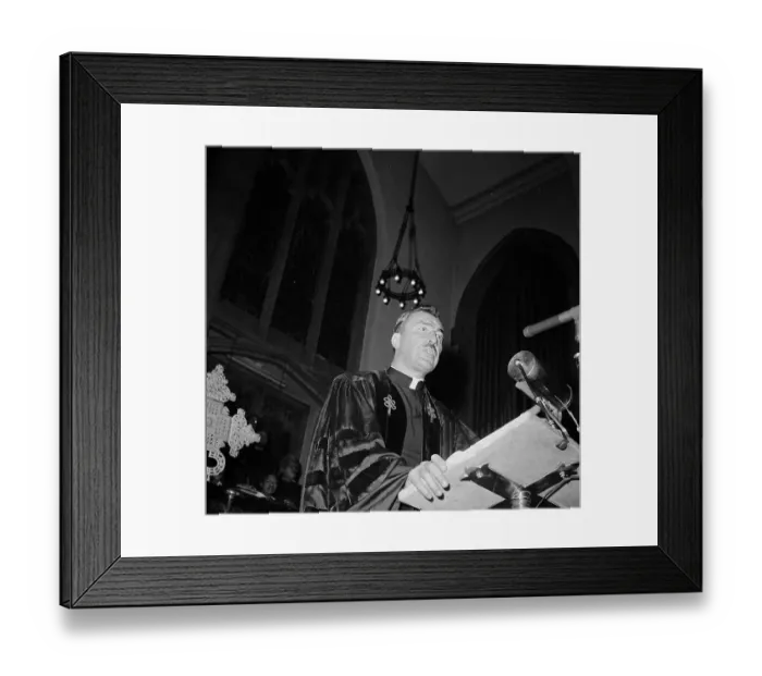 Framed Print : Adam Clayton Powell Speaking in Church Framed Print : Adam Clayton Powell Speaking in Church