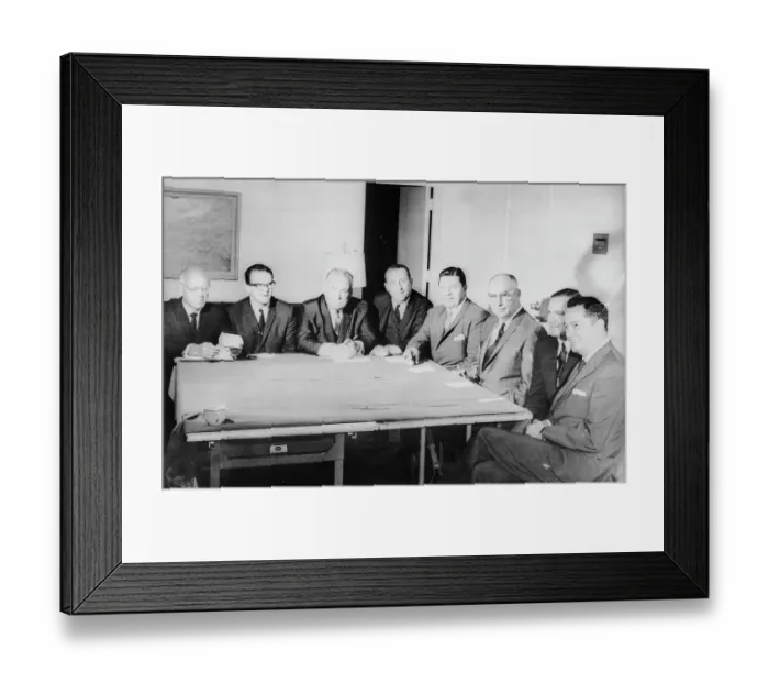 Framed Print : Ralph Wilson and Dave Behrman Framed Print : Ralph Wilson and Dave Behrman