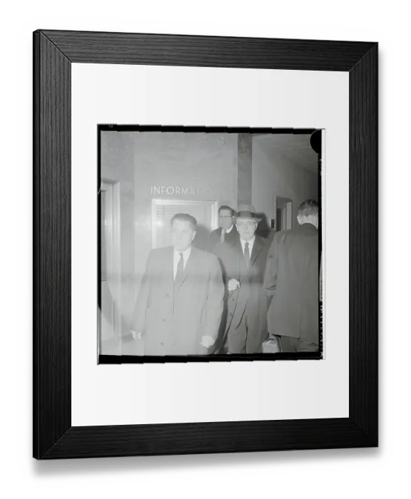 Framed Print : Jimmy Hoffa Entering Courthouse Framed Print : Jimmy Hoffa Entering Courthouse
