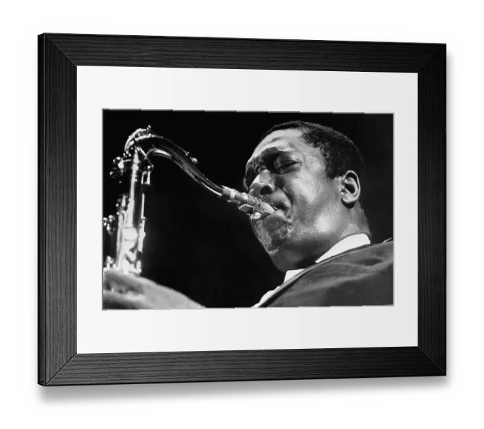 Framed Print : John Coltrane in Performance