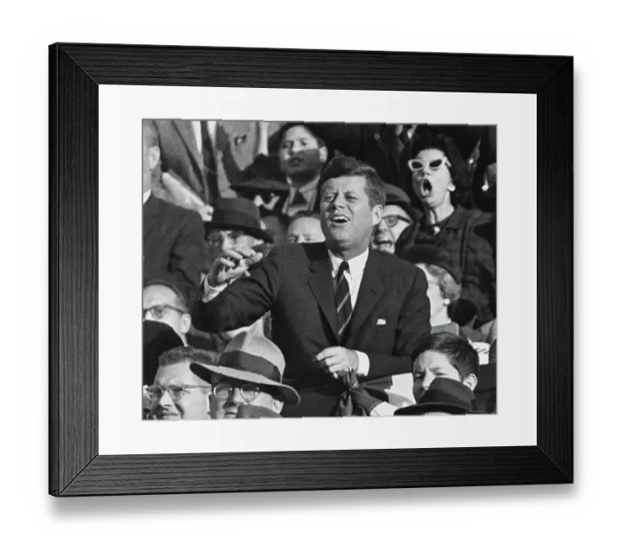 Framed Print : President John Kennedy At The Army VS Navy Game