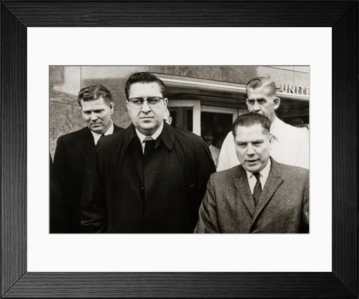 Framed Print : Jimmy Hoffa Leaving Court Framed Print : Jimmy Hoffa Leaving Court