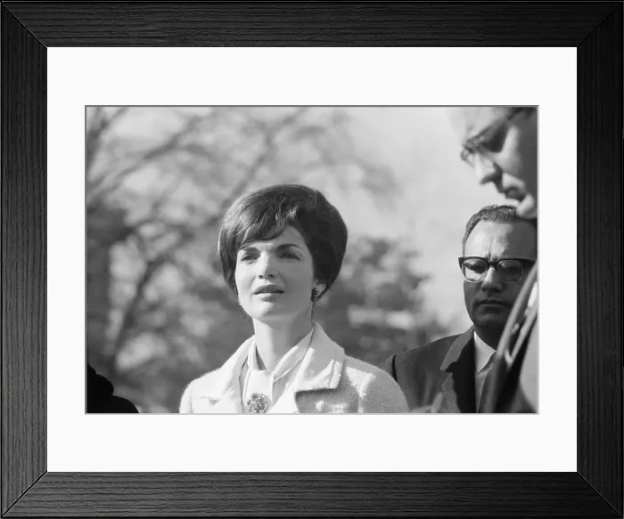 Framed Print : Close up Portrait of Jacqueline Kennedy Framed Print : Close up Portrait of Jacqueline Kennedy