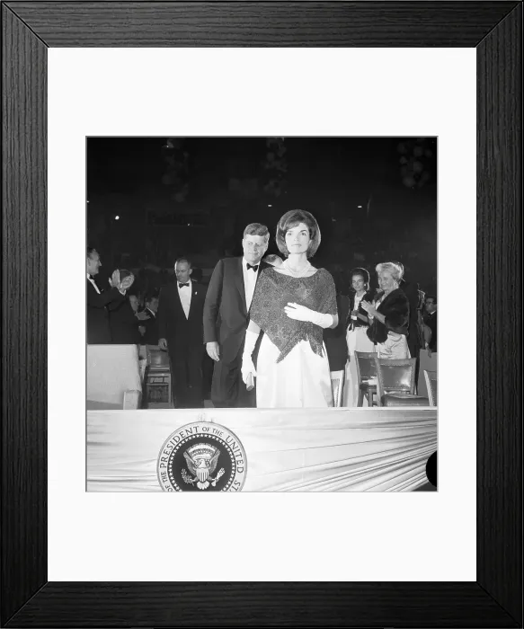 Framed Print : President and Mrs. Kennedy Framed Print : President and Mrs. Kennedy