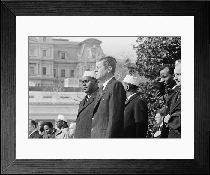 Framed Print : President Kennedy and Somali Prime Minister Framed Print : President Kennedy and Somali Prime Minister