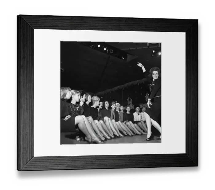 Framed Print : Paris Folies Bergere showgirls