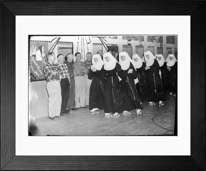 Framed Print : Novitiates on Roller Skates Framed Print : Novitiates on Roller Skates