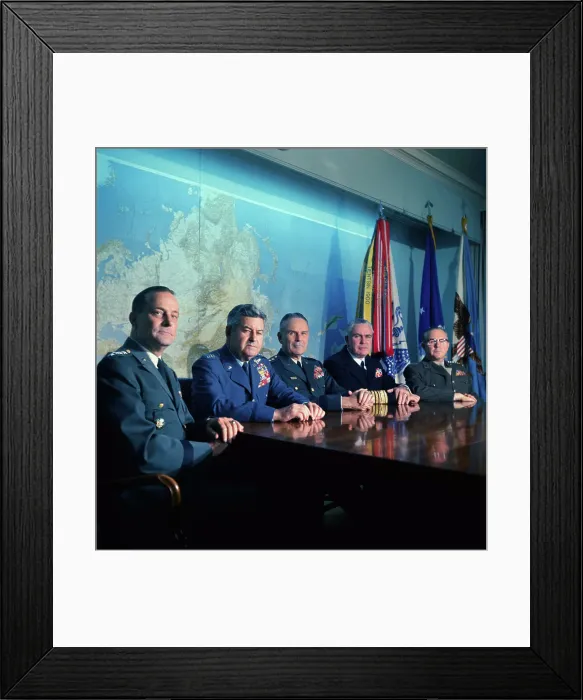 Framed Print : Joint Chiefs of Staff Posing for Picture Framed Print : Joint Chiefs of Staff Posing for Picture