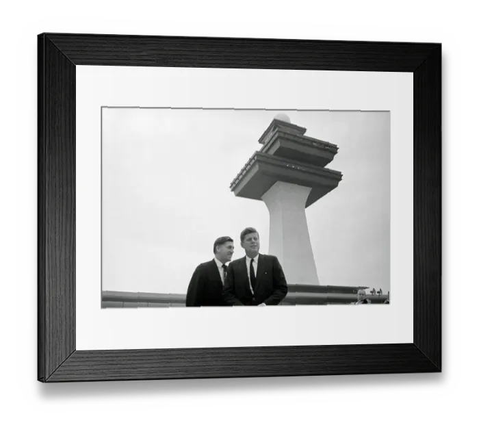 Framed Print : John Kennedy and N.E. Halaby Framed Print : John Kennedy and N.E. Halaby