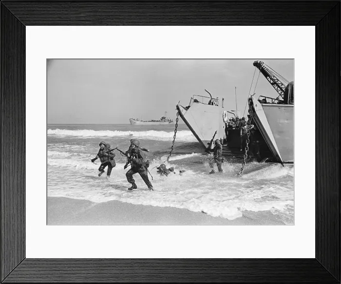 Framed Print : Practice Landing on Florida Beach Framed Print : Practice Landing on Florida Beach
