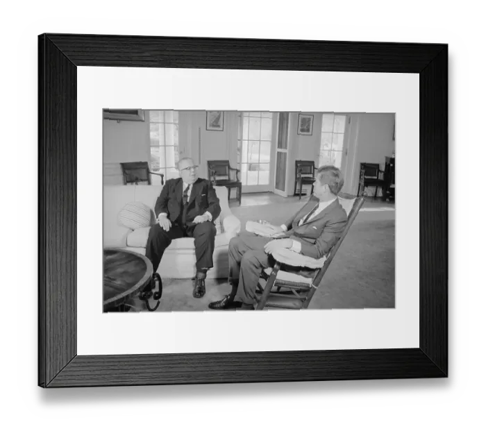 Framed Print : President Kennedy and Ambassador Doherty Framed Print : President Kennedy and Ambassador Doherty
