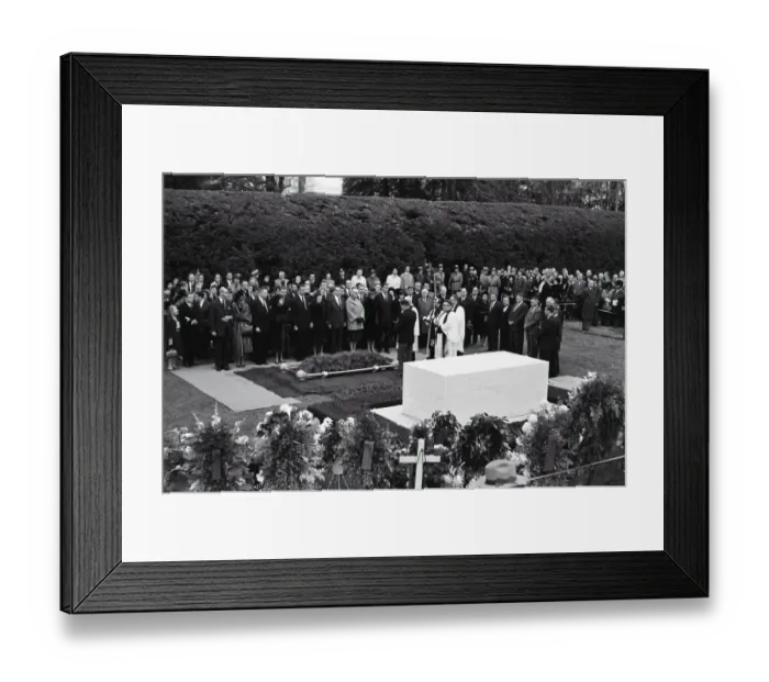Framed Print : Burial of Eleanor Roosevelt