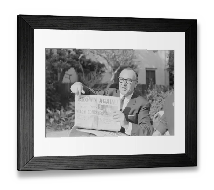 Framed Print : Brown Showing Off Headline Framed Print : Brown Showing Off Headline
