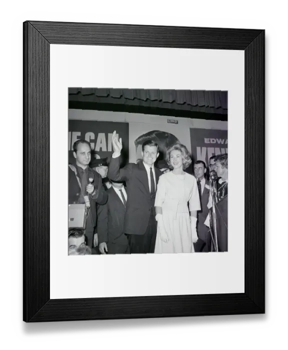 Framed Print : Ted Kennedy And Wife After Election Victory Framed Print : Ted Kennedy And Wife After Election Victory