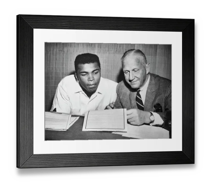 Framed Print : Cassius Clay and William S. Cutchins
