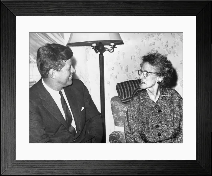 Framed Print : President Kennedy and His Grandmother Framed Print : President Kennedy and His Grandmother