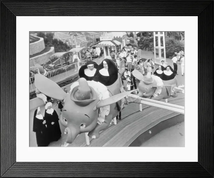 Framed Print : Nuns on Dumbo Ride Framed Print : Nuns on Dumbo Ride