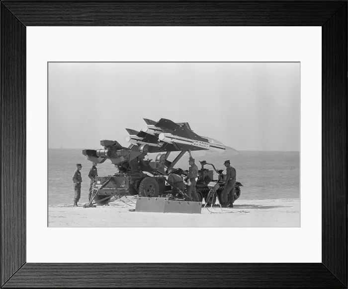 Framed Print : Soldiers Working with Missile Device Framed Print : Soldiers Working with Missile Device