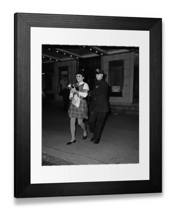 Framed Print : Cops Herding Costumed Guests to Jail Framed Print : Cops Herding Costumed Guests to Jail