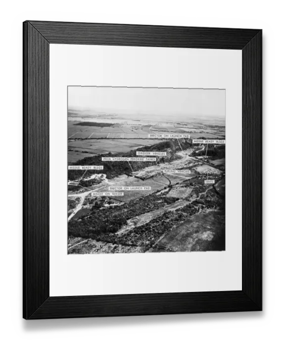 Framed Print : Aerial View of a Cuban Missile Launch Site Framed Print : Aerial View of a Cuban Missile Launch Site
