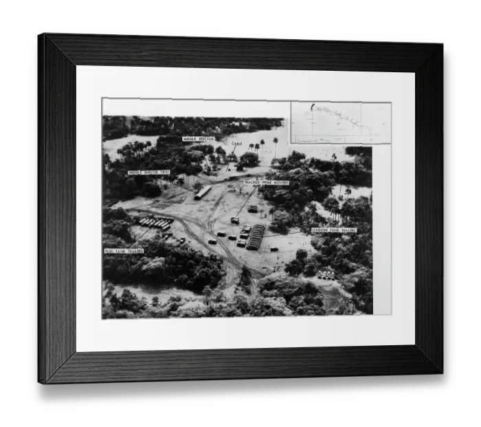 Framed Print : Aerial View of Cuban Missile Launch Site Framed Print : Aerial View of Cuban Missile Launch Site