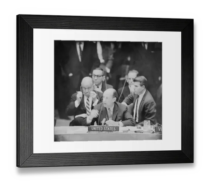 Framed Print : Adlai Stevenson Addressing United Nations Security Council Framed Print : Adlai Stevenson Addressing United Nations Security Council