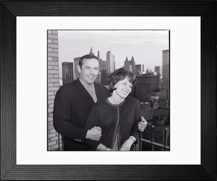 Framed Print : Ingemar Johansson with Wife in Hotel Framed Print : Ingemar Johansson with Wife in Hotel