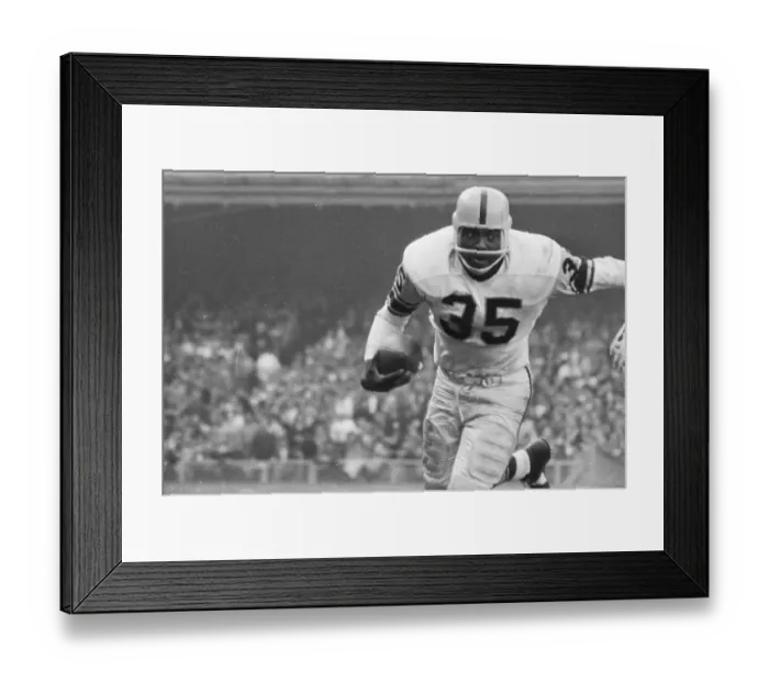 Framed Print : John Henry Johnson Running with Football Framed Print : John Henry Johnson Running with Football