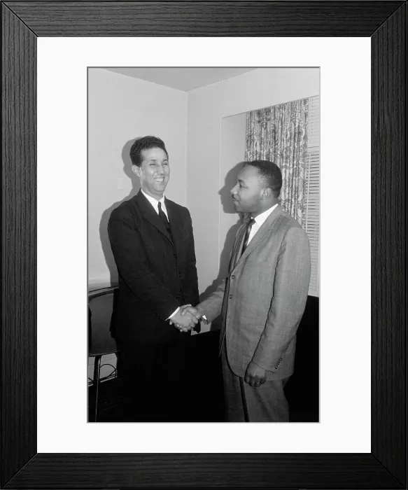 Framed Print : Premier Ben Bella with Martin Luther King Framed Print : Premier Ben Bella with Martin Luther King