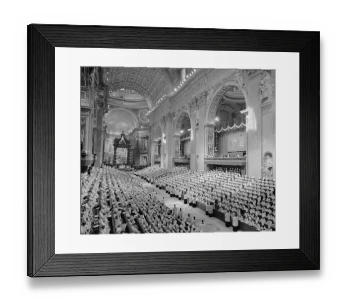 Framed Print : Opening Ecumenical Council at St. Peter's Basilica Framed Print : Opening Ecumenical Council at St. Peter's Basilica