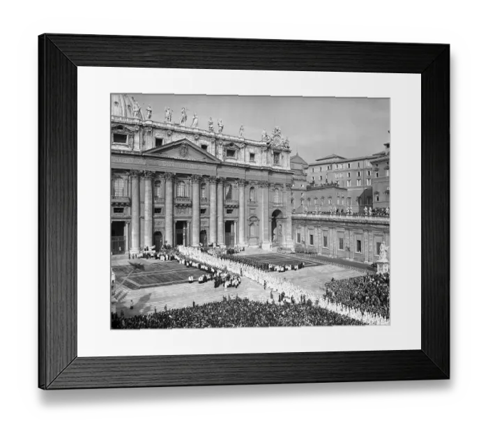Framed Print : Ecumenical Council Fathers Entering St. Peter's Basilica Framed Print : Ecumenical Council Fathers Entering St. Peter's Basilica