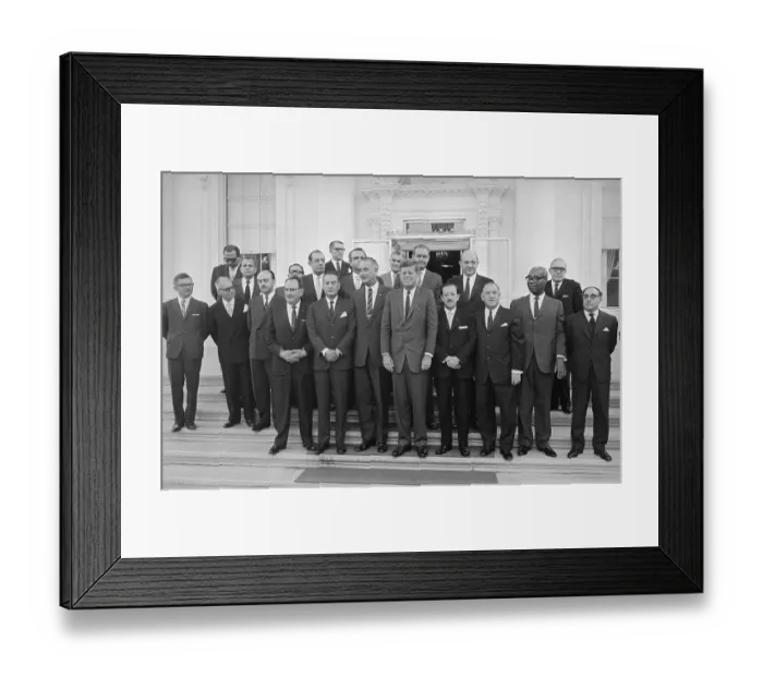Framed Print : John Kennedy with Latin American Officials Framed Print : John Kennedy with Latin American Officials