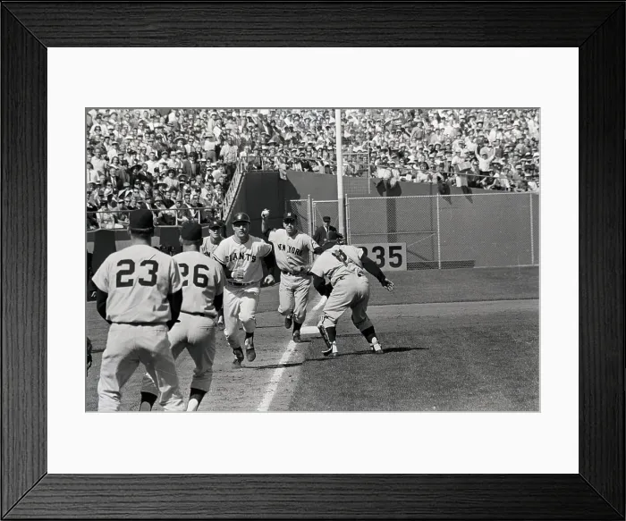Framed Print : Runners Stuck Between Home And Third Framed Print : Runners Stuck Between Home And Third