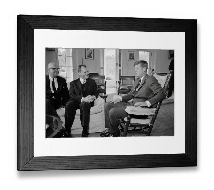 Framed Print : President Kennedy and Willy Brandt Framed Print : President Kennedy and Willy Brandt