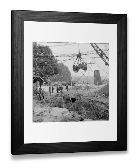 Framed Print : East German Guards Sealing Off Passage Framed Print : East German Guards Sealing Off Passage