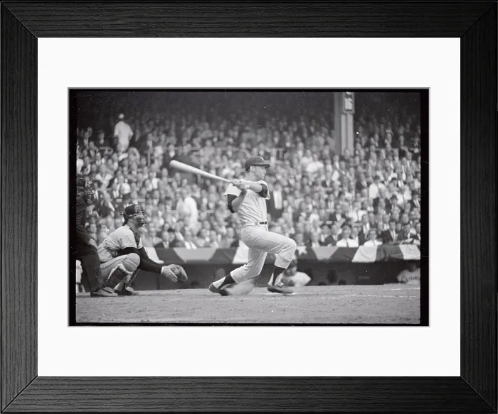 Framed Print : Tom Tresh Hitting a Home Run Ball Framed Print : Tom Tresh Hitting a Home Run Ball