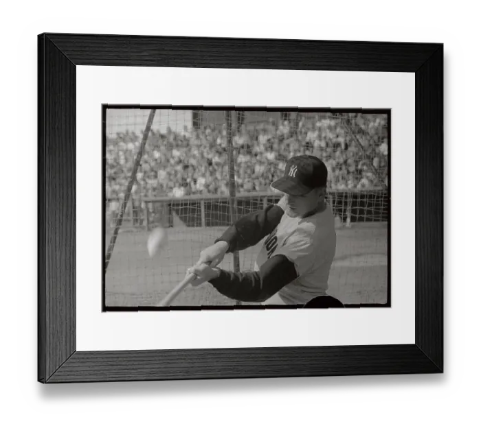 Framed Print : Roger Maris Practicing His Swing at Modesto Game Framed Print : Roger Maris Practicing His Swing at Modesto Game