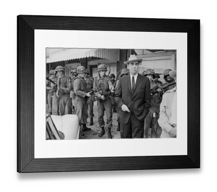 Framed Print : Troops Leading Away Former General Edwin A. Walker Framed Print : Troops Leading Away Former General Edwin A. Walker