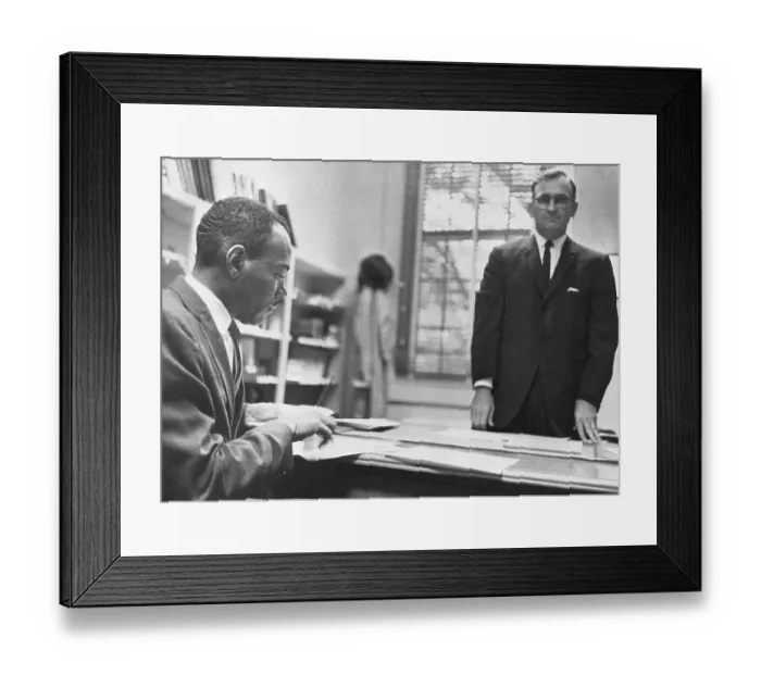 Framed Print : James Meredith Registering at the University of Mississippi Framed Print : James Meredith Registering at the University of Mississippi