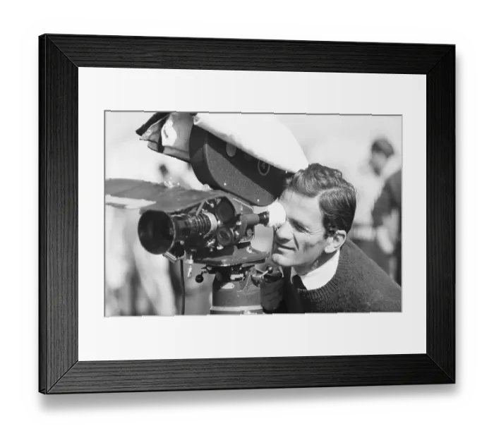 Framed Print : Pier Paolo Pasolini at Work Framed Print : Pier Paolo Pasolini at Work