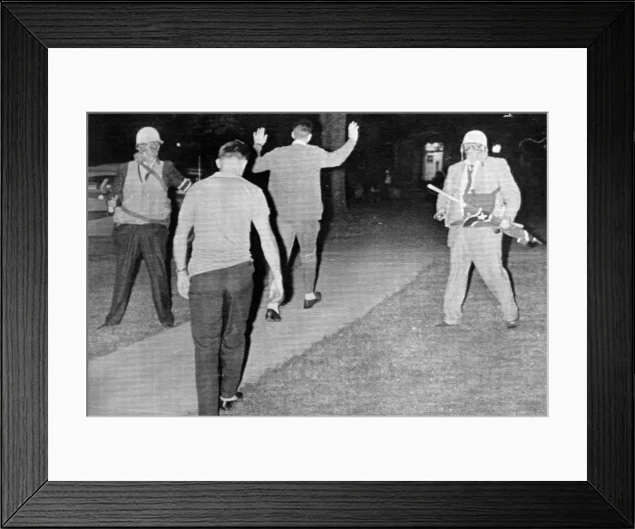 Framed Print : Marshals Quell Rioting of Ole Miss Students Framed Print : Marshals Quell Rioting of Ole Miss Students