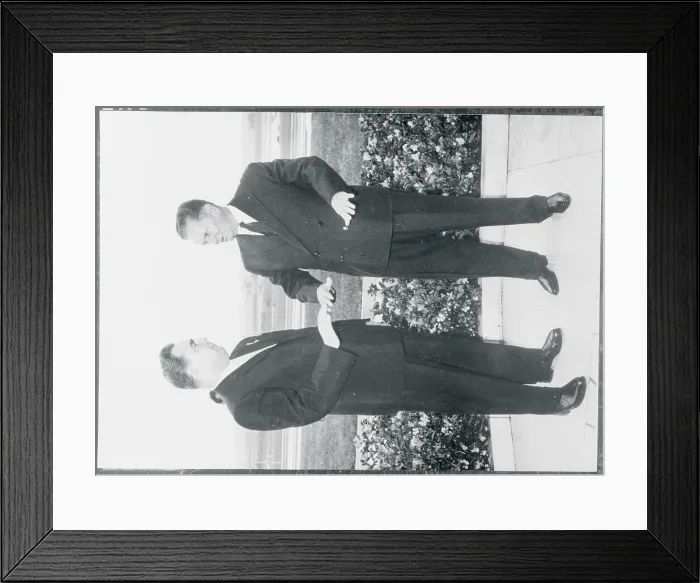 Framed Print : Josip Broz Tito Speaking with Leonid Brezhnev Framed Print : Josip Broz Tito Speaking with Leonid Brezhnev