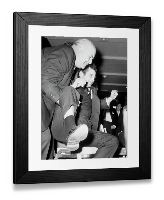 Framed Print : Security Ejecting Author Norman Mailer Framed Print : Security Ejecting Author Norman Mailer