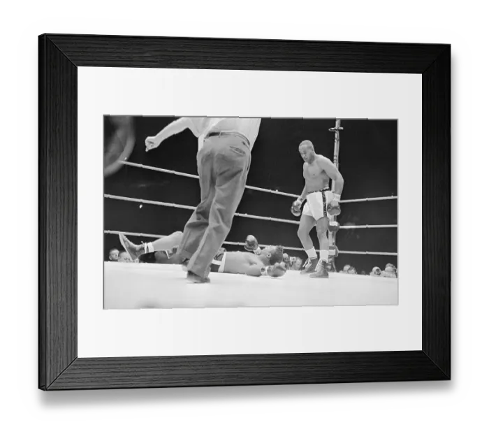 Framed Print : Sonny Liston Watches Floyd Patterson Fall Framed Print : Sonny Liston Watches Floyd Patterson Fall